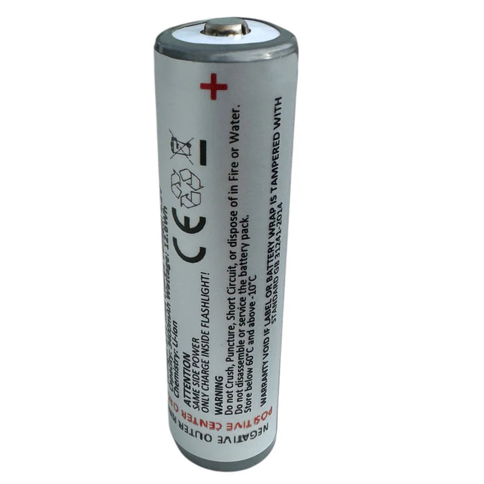 Replacement battery for NEBO torch 18650 3400mAh 3.7V 2 pack