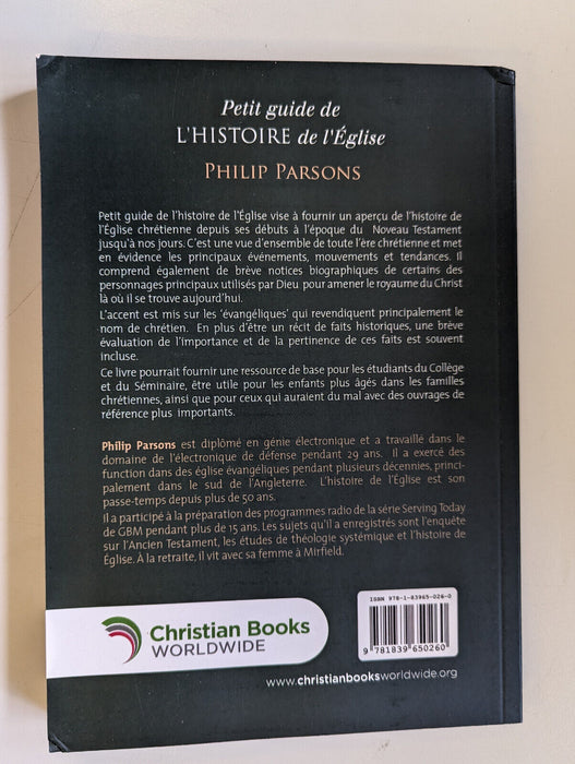 A Beginners Guide to Church History by Philip Parsons - French Paperback