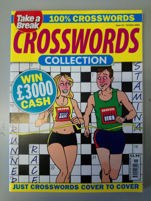 Take A Break Crosswords Collection Puzzle Book Magazine #11 October 22