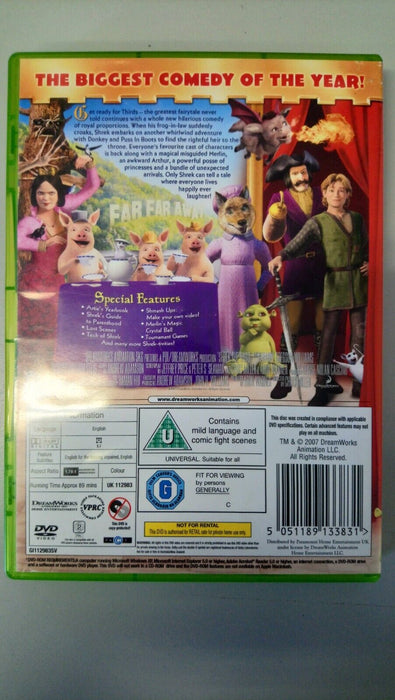 Shrek The Third DVD