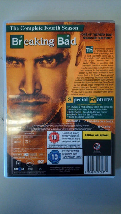 Breaking Bad Complete Fourth Season DVD