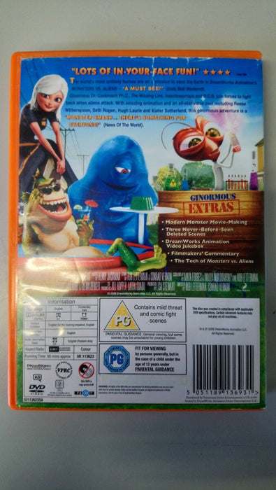 Monsters vs Aliens DVD