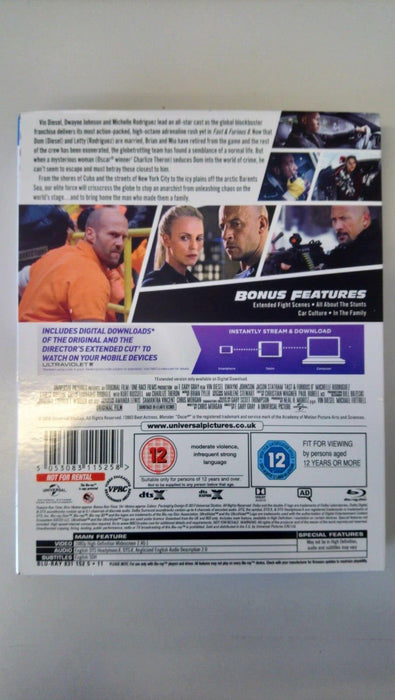 Fast & Furious 8 BLU-RAY