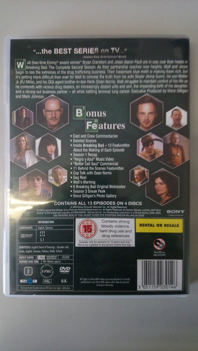 Breaking Bad Complete Second Season DVD