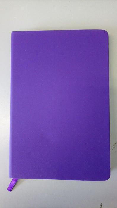 Plain A5 Purple Hardback Notebook - Lined