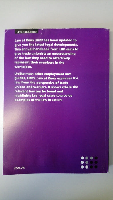 Law At Work 2023 LRD Handbook - The LRD Guide To Employment Law