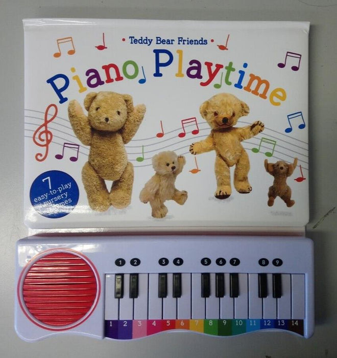 Piano Book Playtime Teddy Bear Friends 7 Easy to Play Nursery Rhymes Age 3+