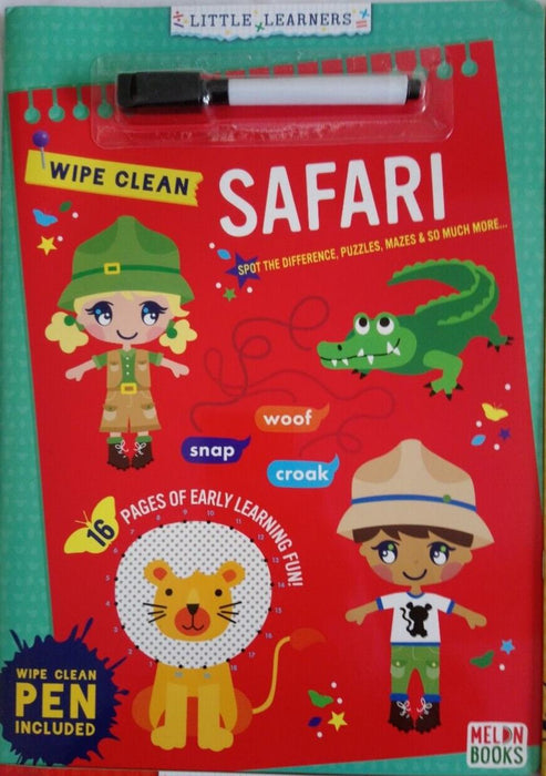 4 X Brand New Little Learners Kids Activity Wipe Clean Books