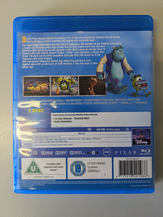 Monsters University Blu-ray