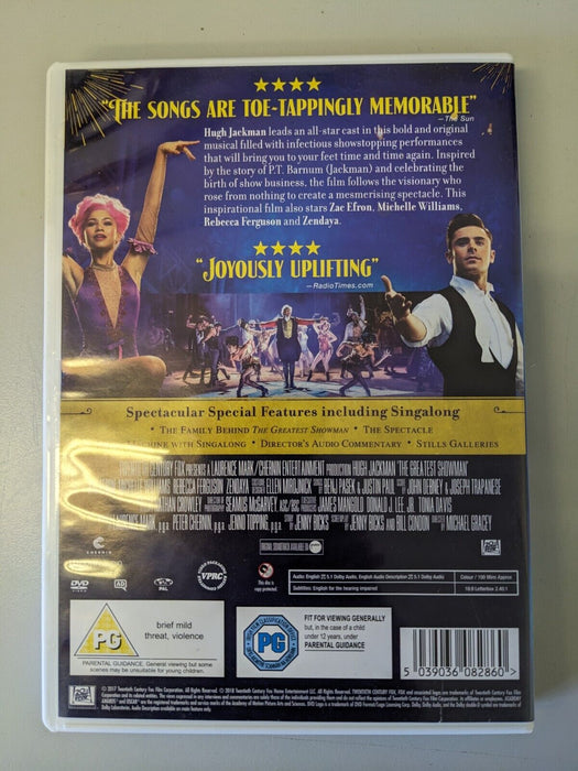 The Greatest Showman DVD