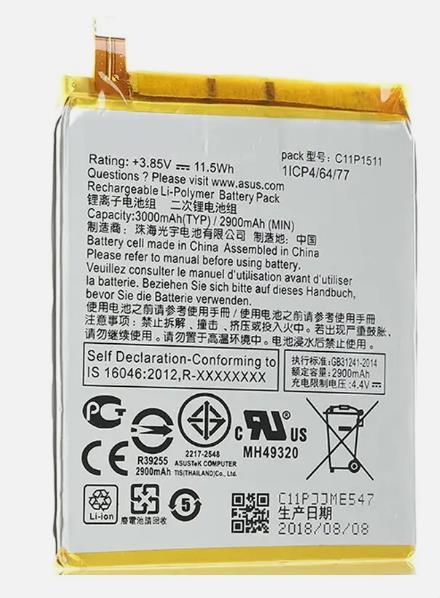 11.5Wh Battery C11P1511 1ICP4/66/7 For ASUS ZenFone3 ZE552KL Z012DA/E