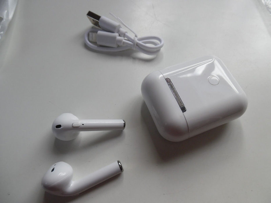 white bluetooth earbuds