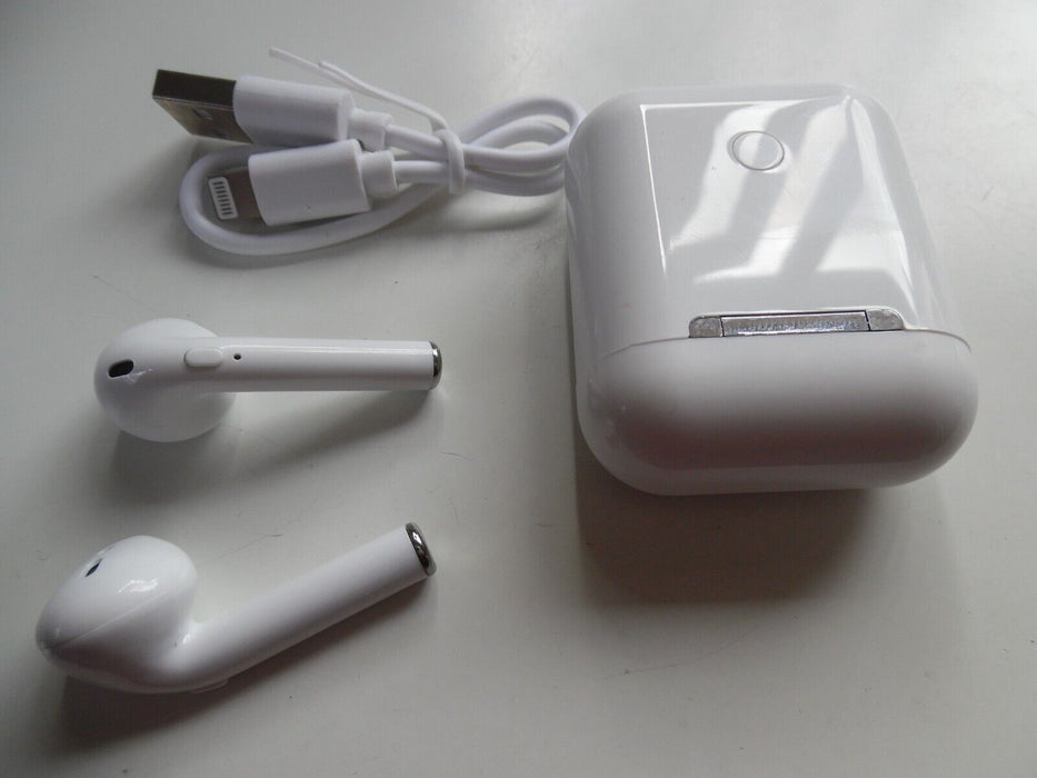 white bluetooth earbuds