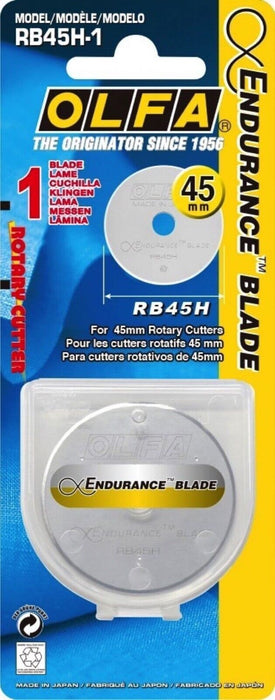 Olfa Endurance Replacement Rotary Blade (1 Blade in a Pack) 45mm OLF/RB45H1