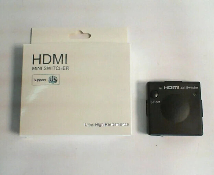 HDMI Mini Switcher 2 Port Amplifier Switch 2x1 Ultra-High Performance #13D48