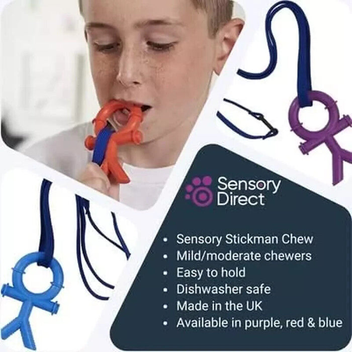 Sensory Direct Chewbuddy Stickman & Lanyard - Pack of 1, Sensory Chew or Teethin