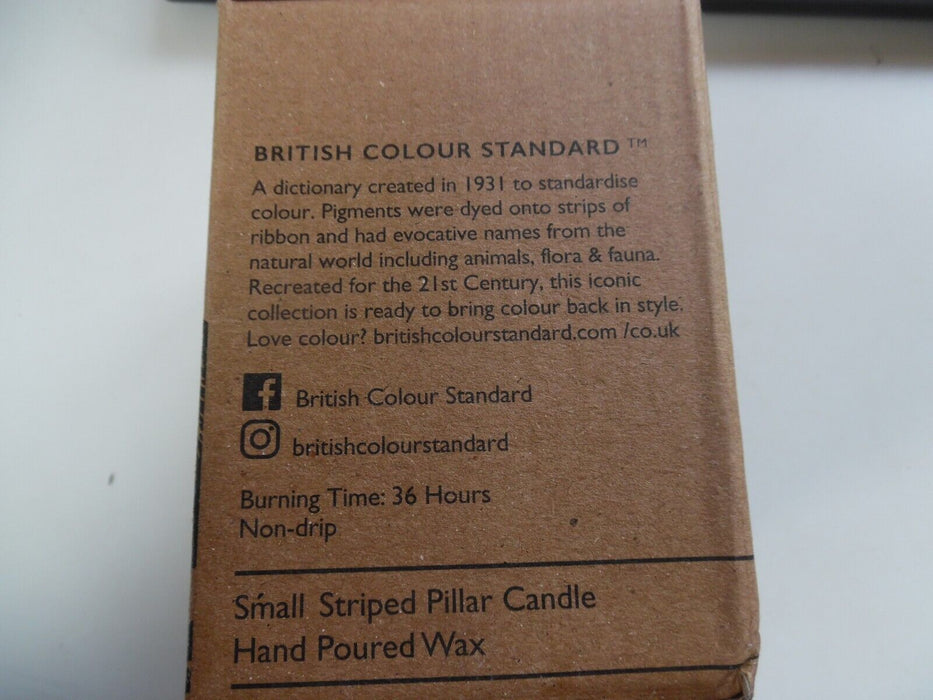 British Colour Standard hand poured candle 36 hour burn time