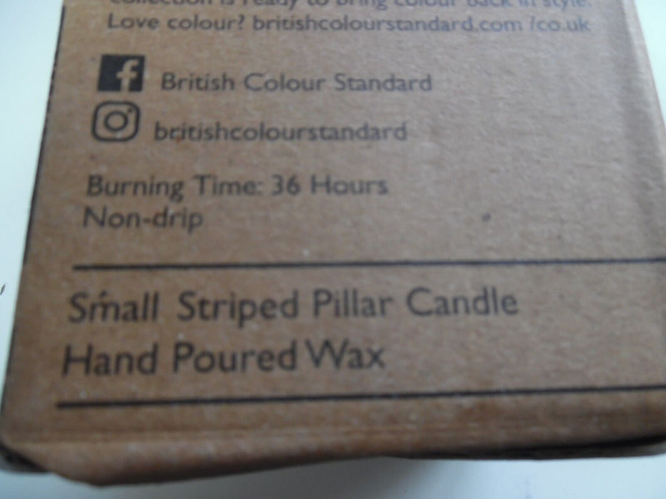 British Colour Standard hand poured candle 36 hour burn time