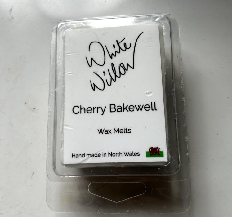 White Willow Cherry Bakewell Wax Melts Handmade in Wales