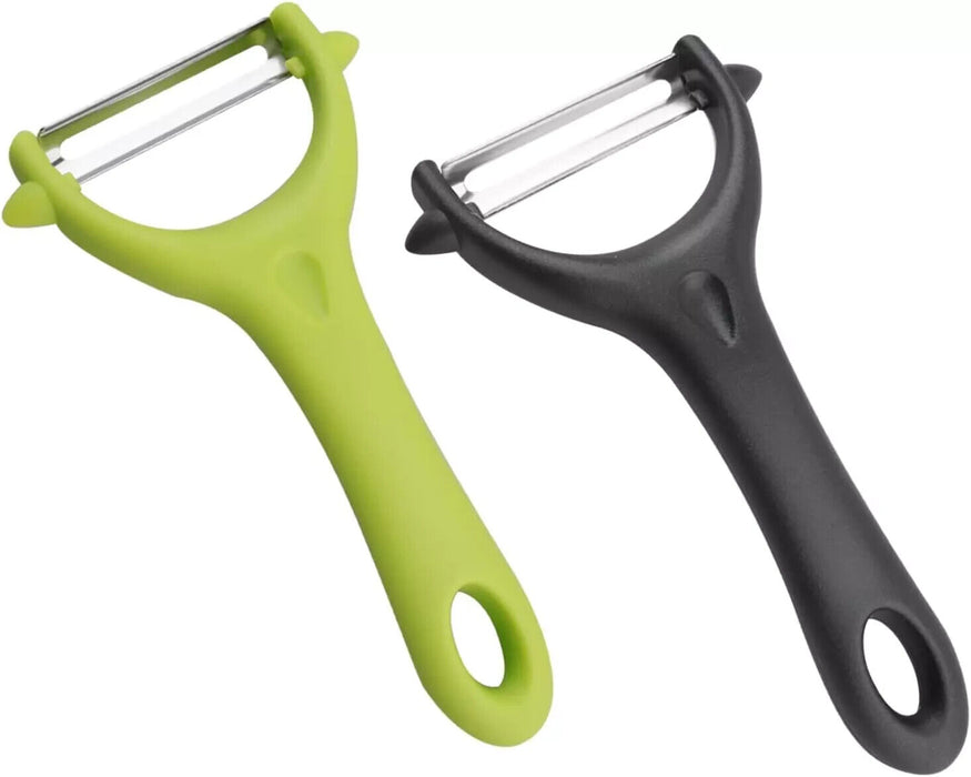 2-Piece Stainless Steel Potato Peeler Set – Sharp, Rust-Proof, Y-Shaped,