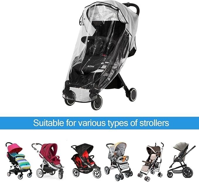 Universal Rain Cover for Pushchair,Pram Rain Cover,Rain Cover for Pram,Travel We