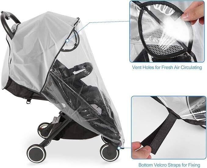 Universal Rain Cover for Pushchair,Pram Rain Cover,Rain Cover for Pram,Travel We