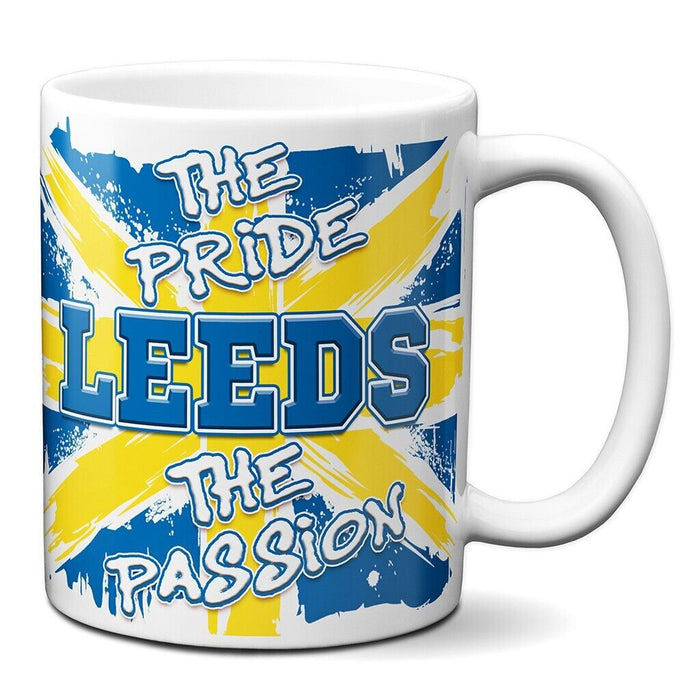 Leeds Football Mug Coffee Tea Cup Pride & Passion Dad Mens Birthday Gift PRM34