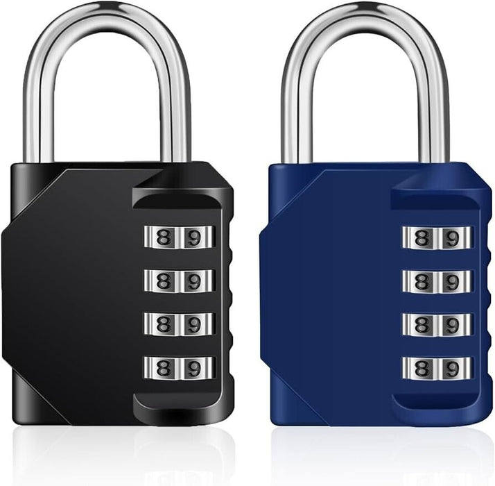 ZHEGE Combination Padlocks, 4 Digit Locker Padlocks for Gym Lockers, School Lock