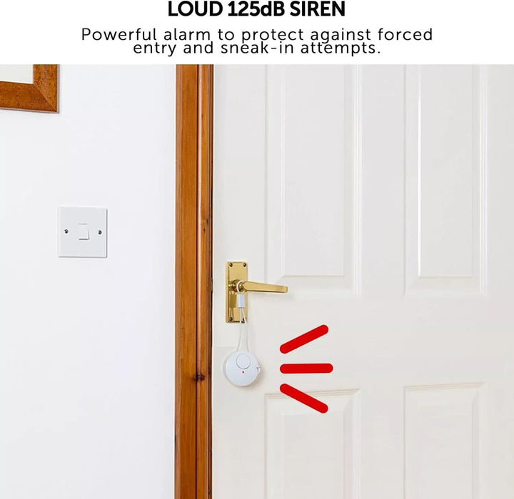 Defender Door Handle Alarm - Wireless Hanging Intruder for Metal Door...