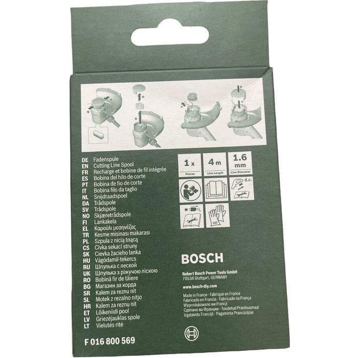 Bosch F016800385 Replacement 4 m x 1.6 mm Spool Line for ART 23SL and ART 26SL