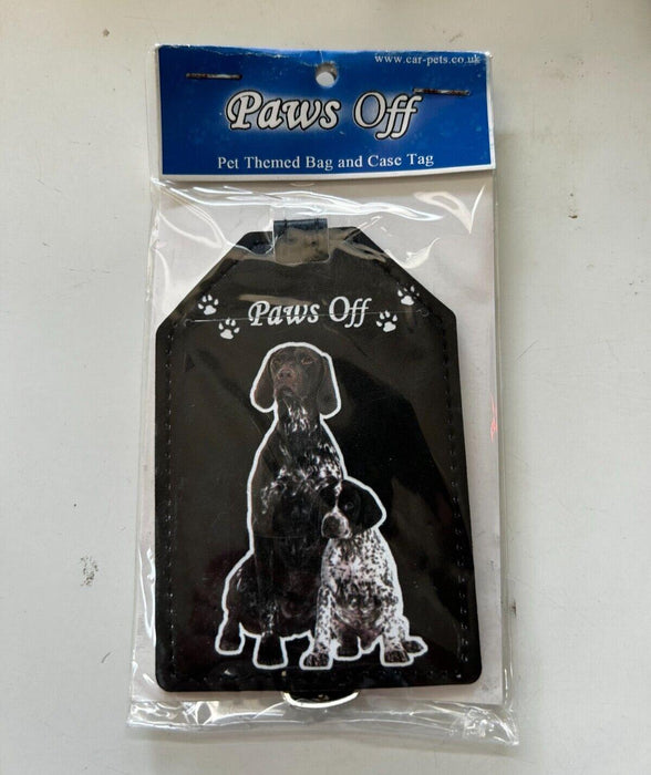 Paws off Dog Themed Bag and Case Tag PU Leather