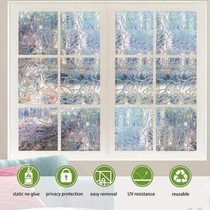 3D 45cm 1m Privacy Window Film Glass Door Frosted Pattern House Window Tint Film