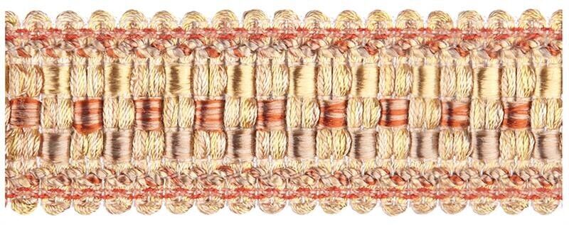 Jones & Co Florentine Trimming Braid, Terracotta 13 metres Long