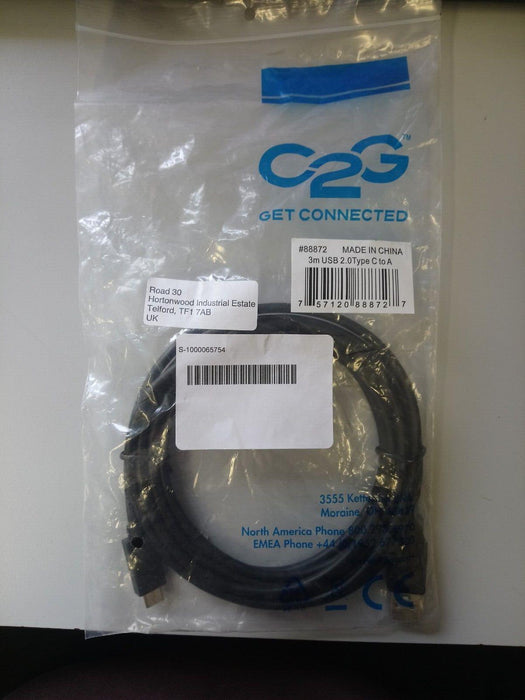 C2G Get Connected 3M USB 2.0 Type C to A