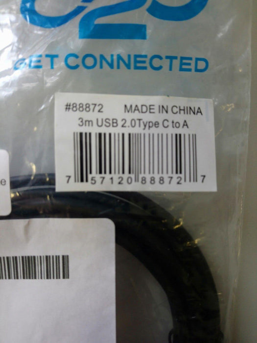 C2G Get Connected 3M USB 2.0 Type C to A