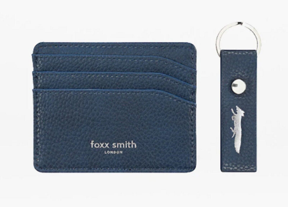 Foxx Smith by FENELLA Navy Boxed Card Holder & Keyring