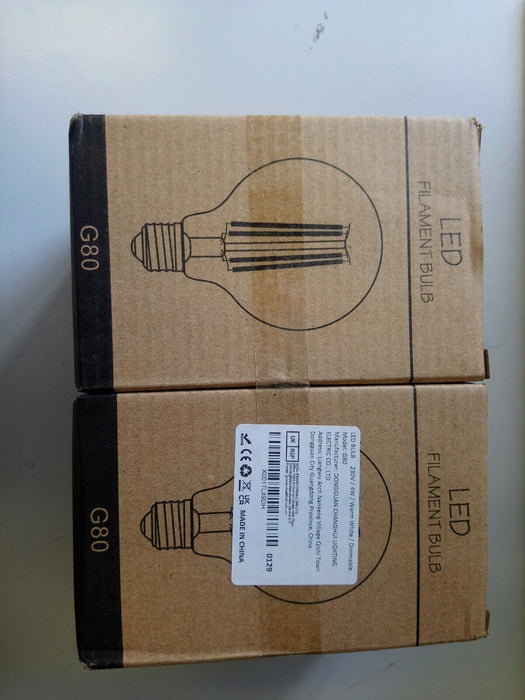 LED Filament Bulb G80 X2