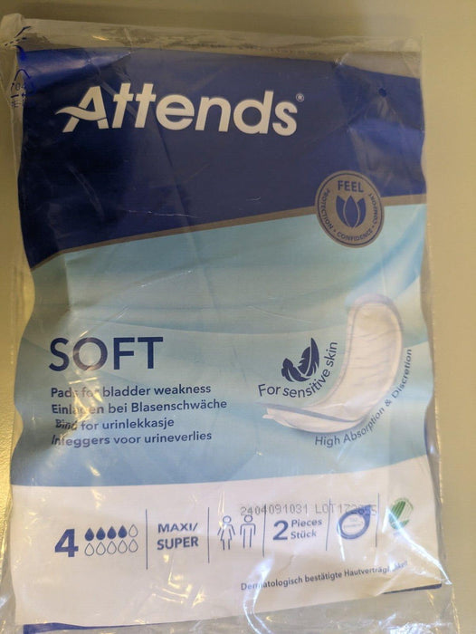 attends soft bladder weakness towel soft 2 pieces