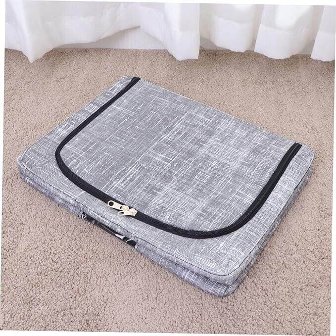 SnOwky Collapsable Blanket Storage Box Grey/White