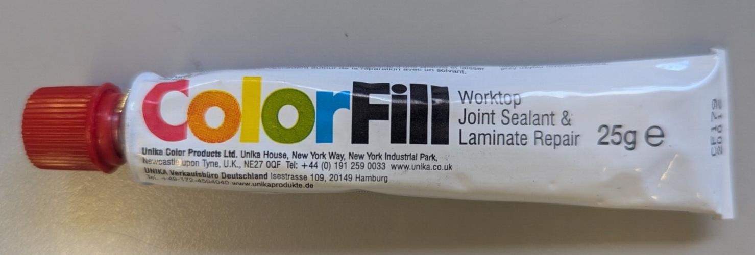 Unika ColorFill Worktop Joint Sealant Sealer & Laminate Repair Red CF179