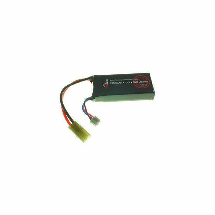 7.4v Airsoft LiPO Batteries (1300mAh 30C Mini)