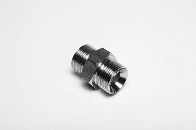 2x 3/8" BSPP CONE SEAT MALE / MALE ADAPTOR-AE-200-06