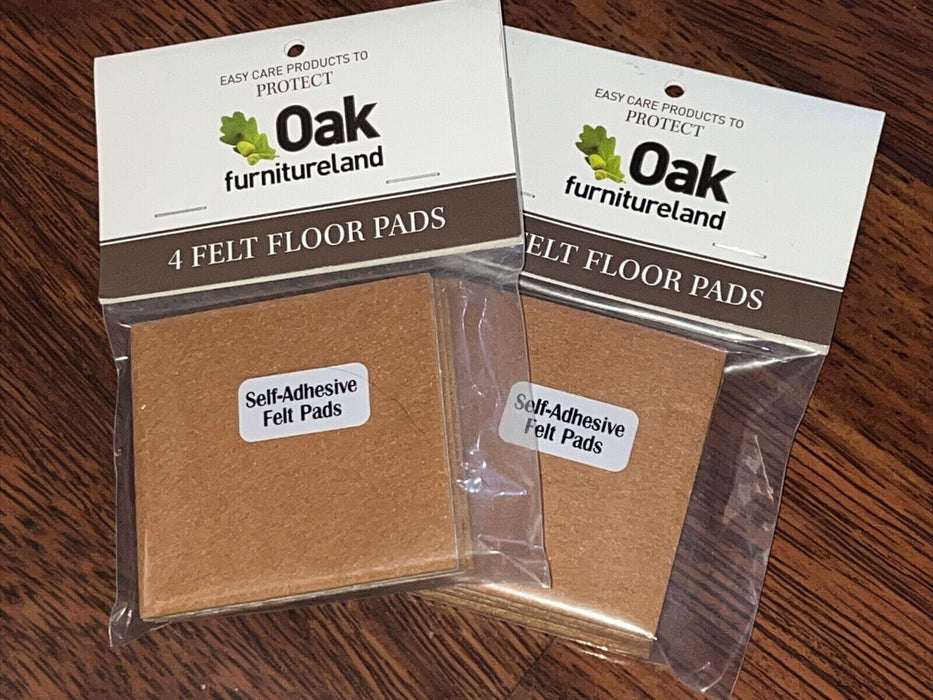 2 PACKS Oak Furniture Land Self Adhesive quality Felt Pads 8 Felt Floor Pads