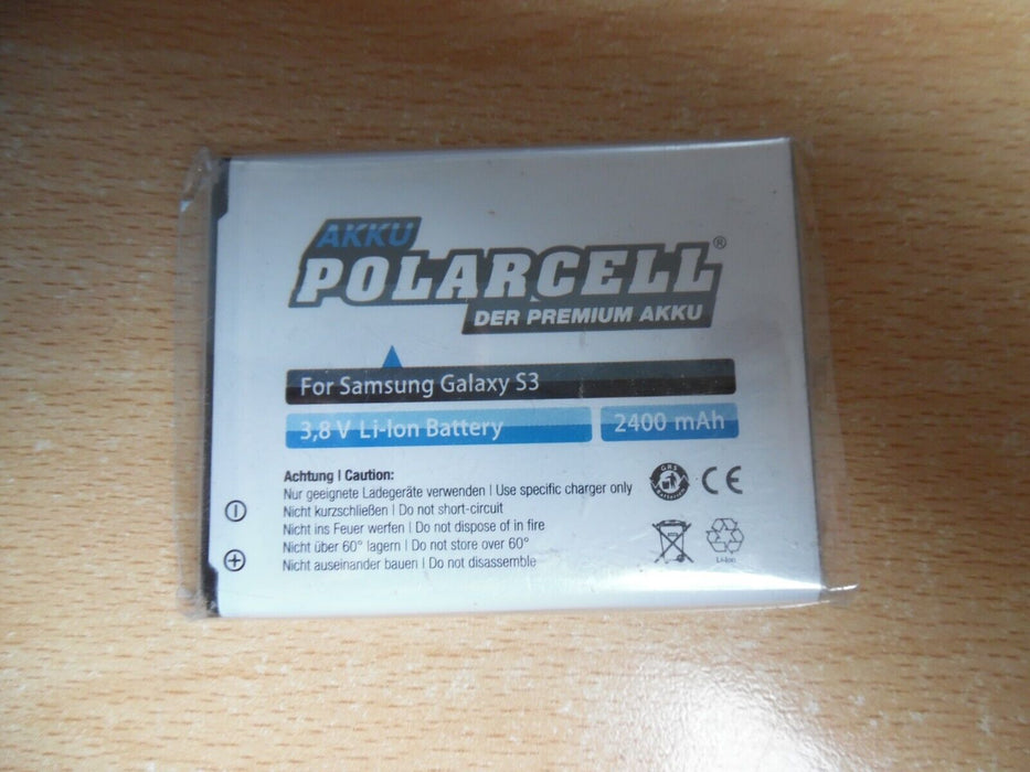 AKKU Polarcell for Samsung Galaxy S3 Battery New