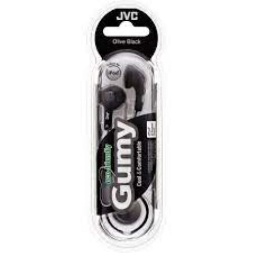 2x JVC Gumy HA-F150-B In-Ear Stereo Wired Headphone GUMMY - Olive Black