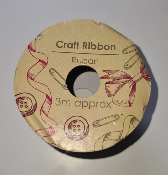 3m Craft Ribbon - 1x roll - New