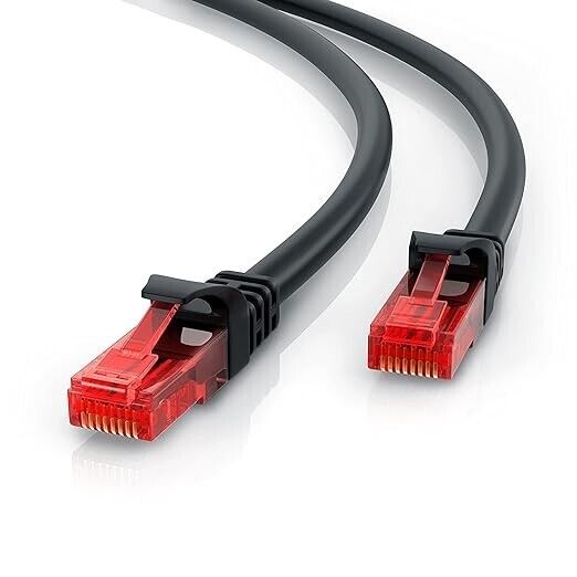 2m CAT.5E Ethernet LAN Cable - High-Speed Patch Cord - Gigabit RJ45 Network Lead