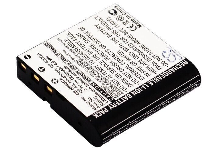 Replacement Battery for Casio NP-40DBA NP-40 NP-40DCA Exilim Zoom EX-Z1200SR