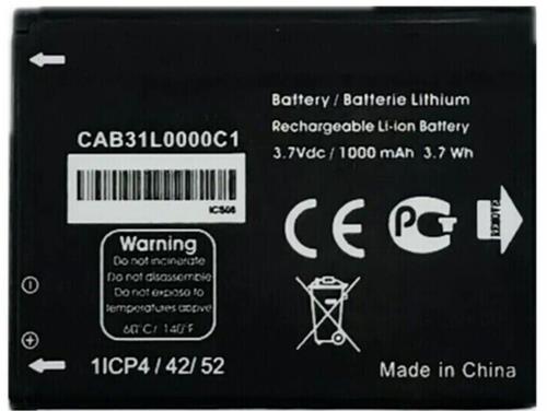 Alcatel CAB31L0000C1 CAB31L0000C2 Battery For V155, OT-282, OT-890, 3040(925)