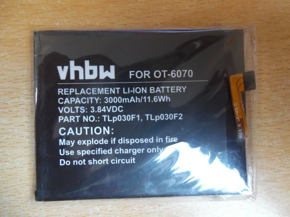 VHBW replacement battery for Alcatel OT-6070 3000mAh NEW